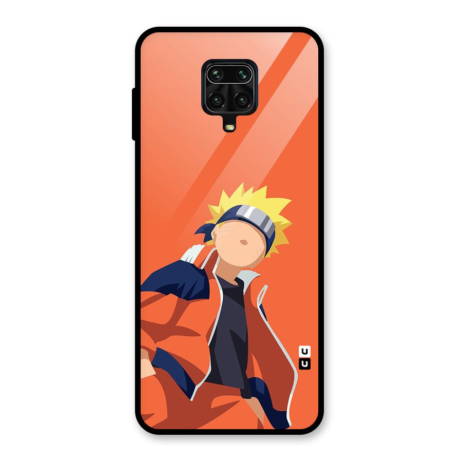 Naruto Uzumaki Minimalist Glass Back Case for Redmi Note 10 Lite