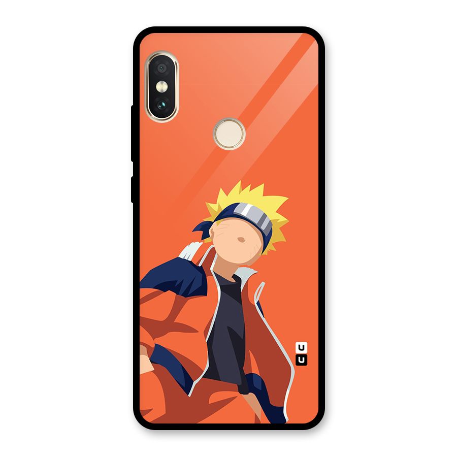 Naruto Uzumaki Minimalist Glass Back Case for Redmi Note 5 Pro