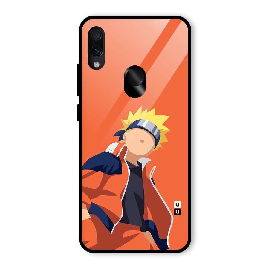Naruto Uzumaki Minimalist Glass Back Case for Redmi Note 7 Pro