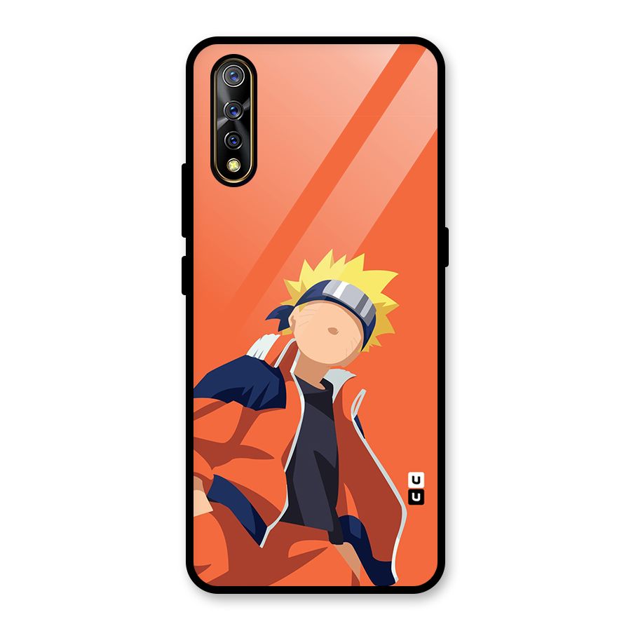 Naruto Uzumaki Minimalist Glass Back Case for Vivo S1