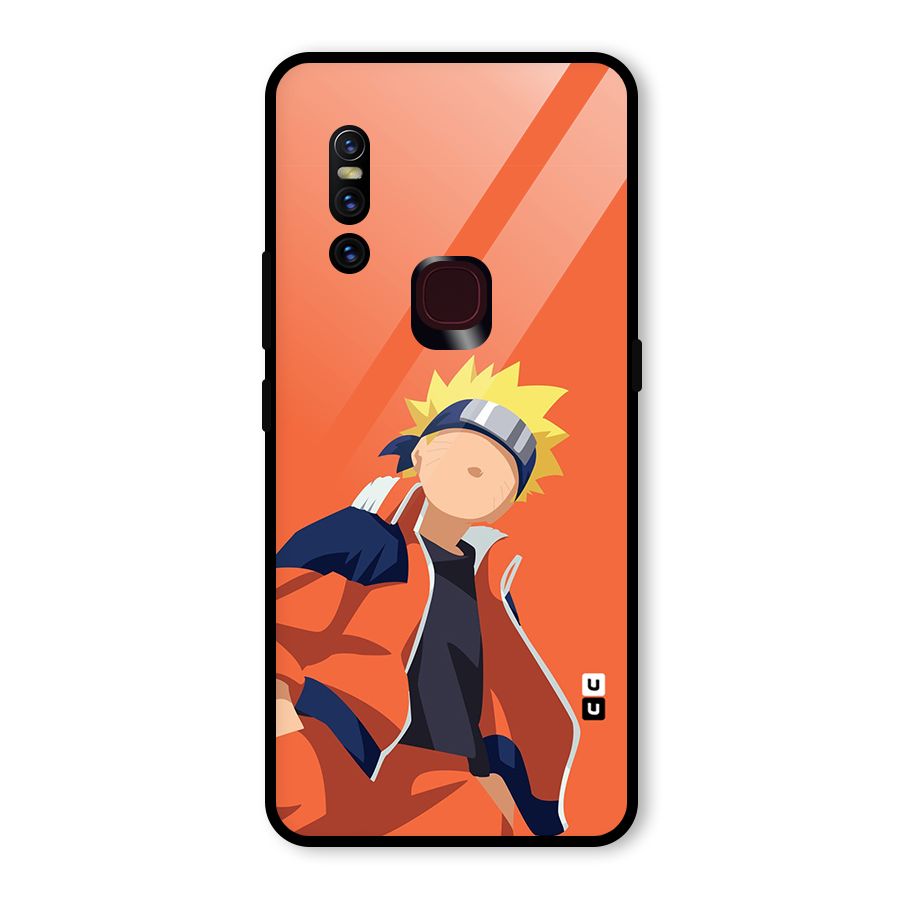 Naruto Uzumaki Minimalist Glass Back Case for Vivo V15