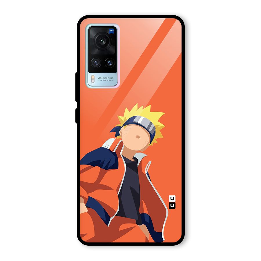 Naruto Uzumaki Minimalist Glass Back Case for Vivo X60