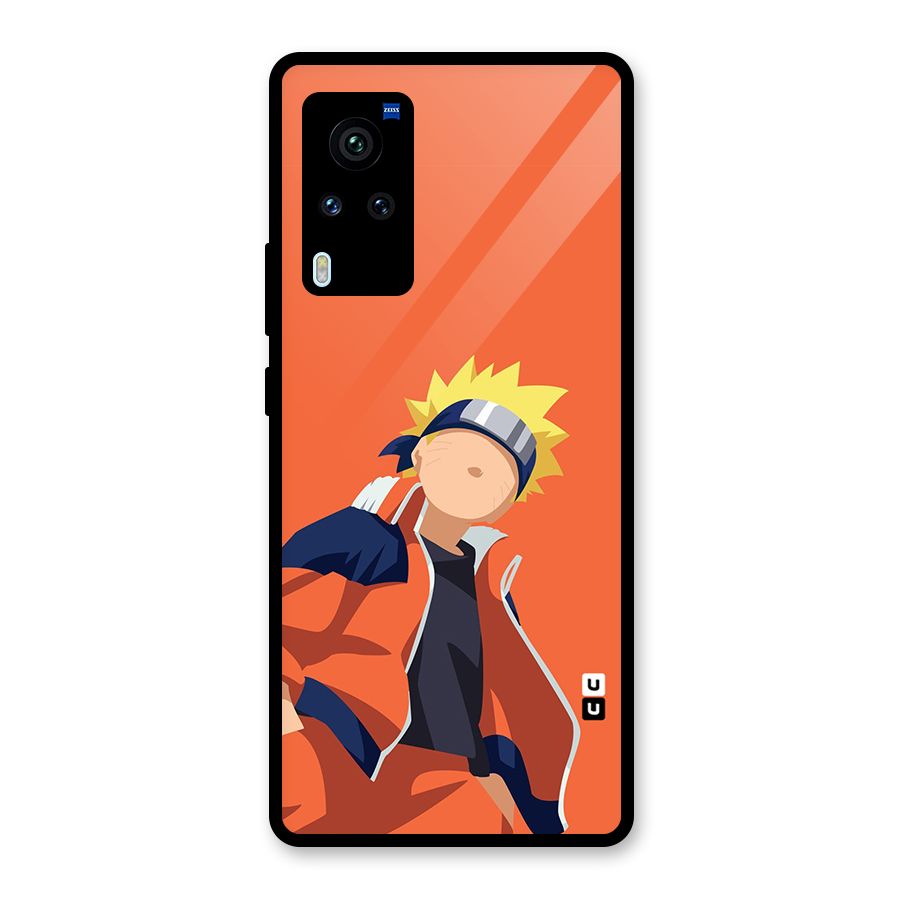 Naruto Uzumaki Minimalist Glass Back Case for Vivo X60 Pro