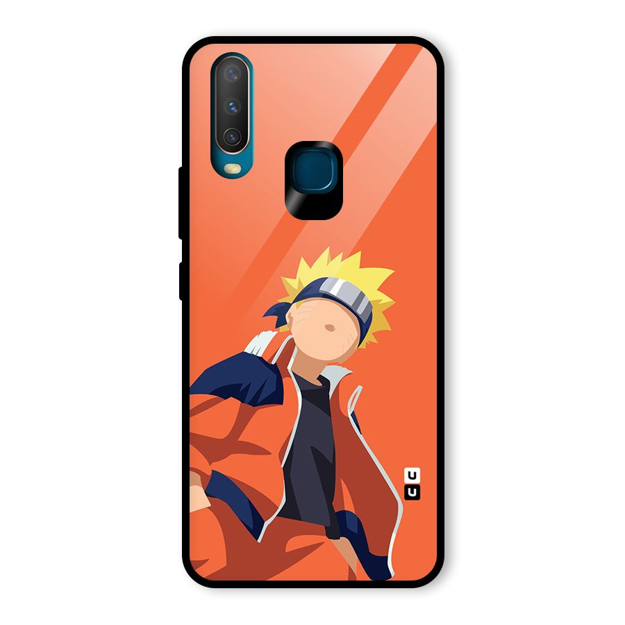 Naruto Uzumaki Minimalist Glass Back Case for Vivo Y17
