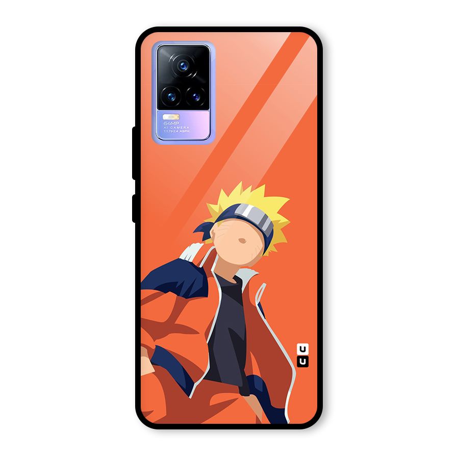 Naruto Uzumaki Minimalist Glass Back Case for Vivo Y73