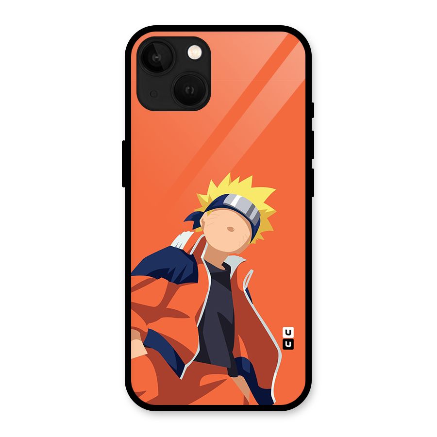 Naruto Uzumaki Minimalist Glass Back Case for iPhone 13
