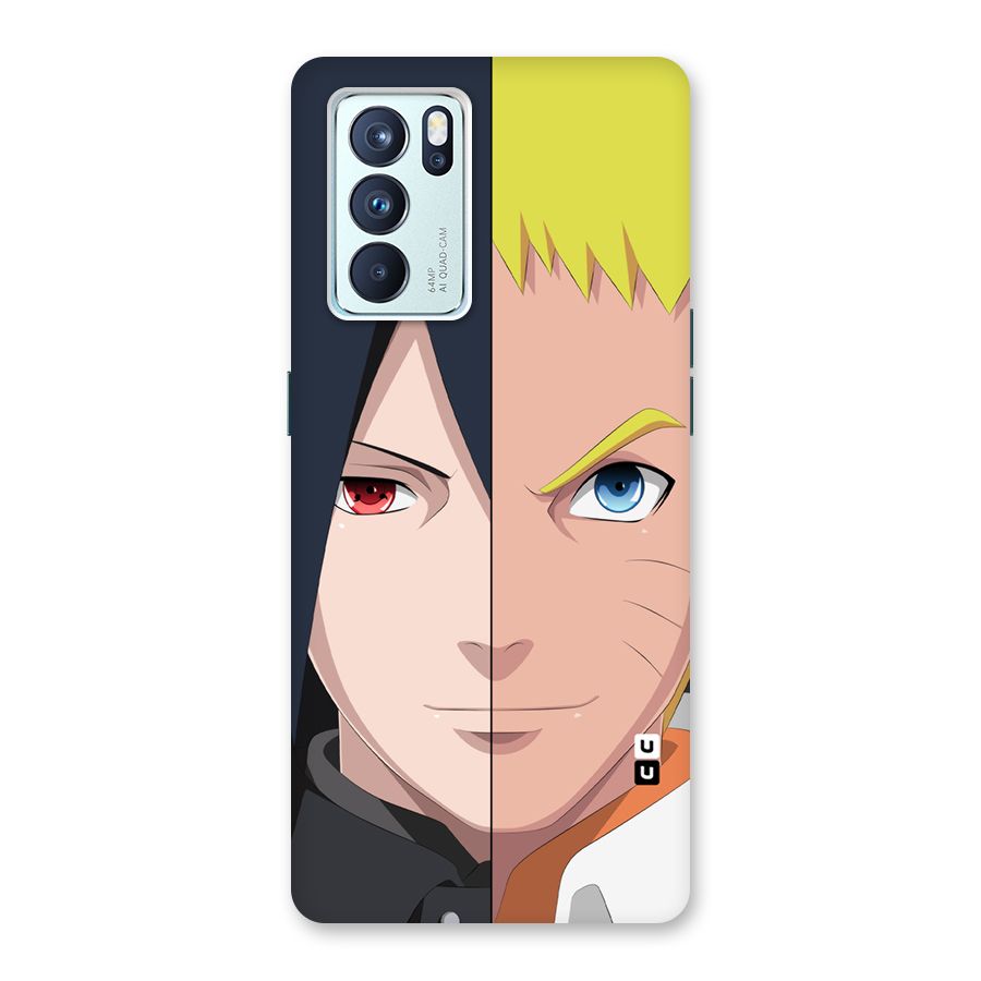 Naruto and Sasuke Back Case for Oppo Reno6 Pro 5G