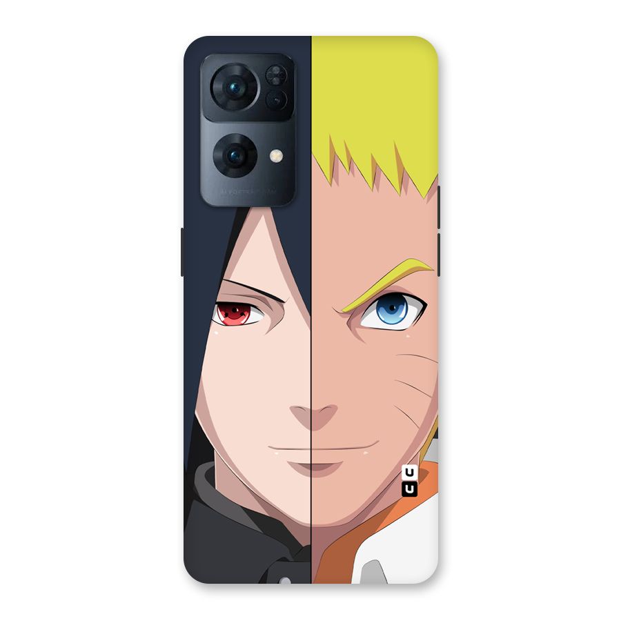 Naruto and Sasuke Back Case for Oppo Reno7 Pro 5G
