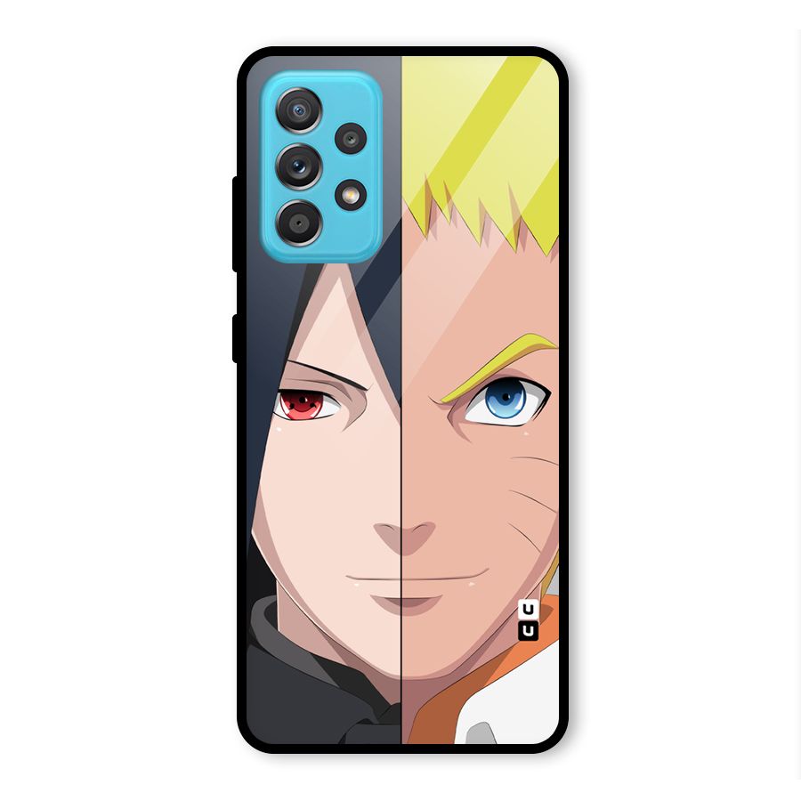 Naruto and Sasuke Glass Back Case for Galaxy A52