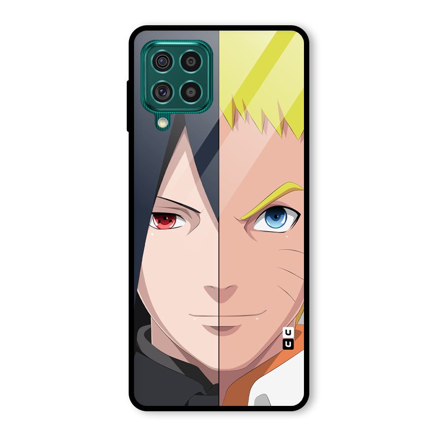 Naruto and Sasuke Glass Back Case for Galaxy F62