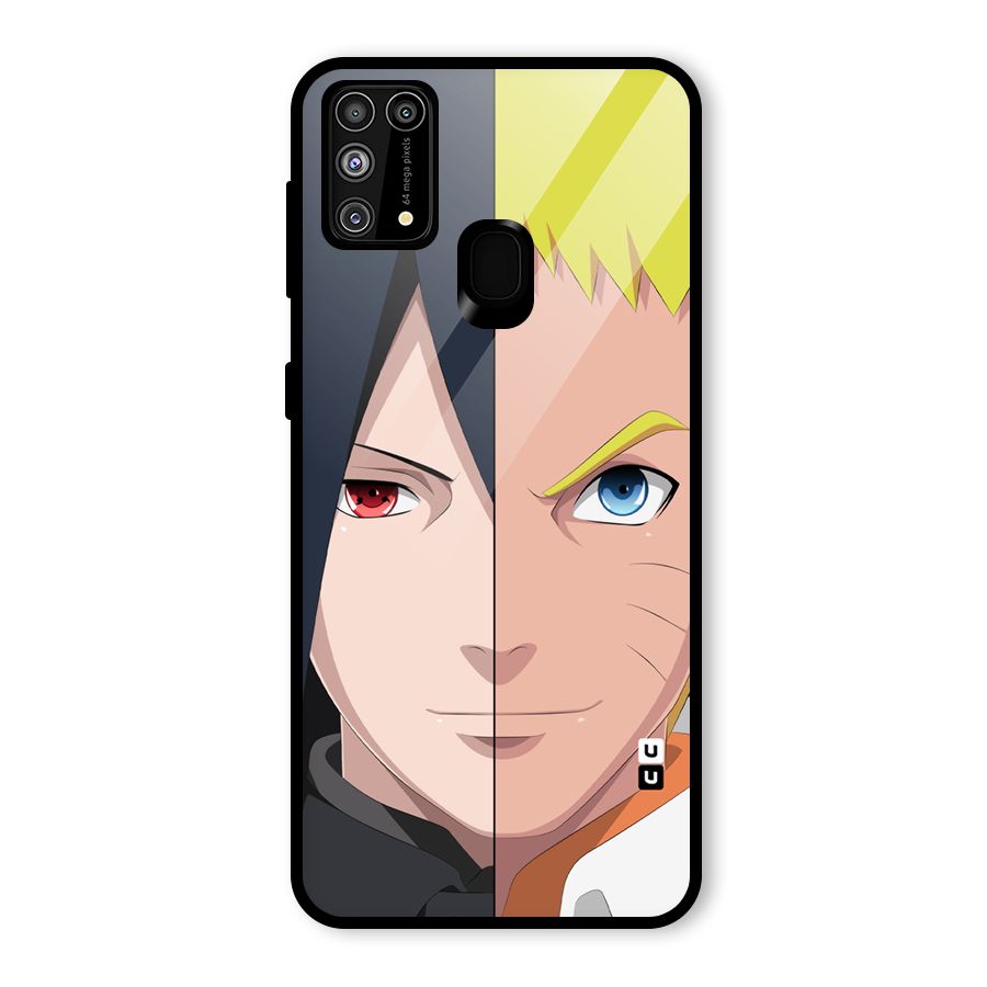 Naruto and Sasuke Glass Back Case for Galaxy M31
