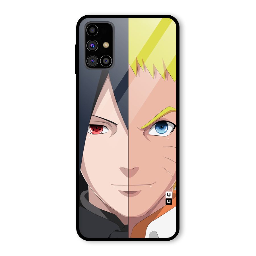 Naruto and Sasuke Glass Back Case for Galaxy M31s