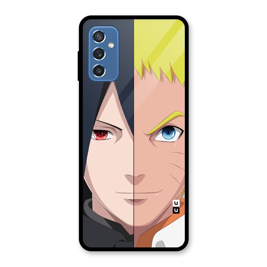 Naruto and Sasuke Glass Back Case for Galaxy M52 5G
