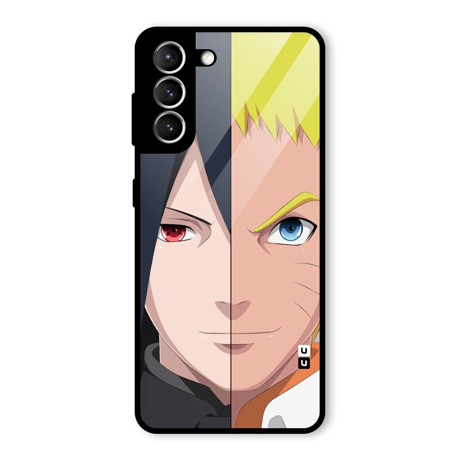 Naruto and Sasuke Glass Back Case for Galaxy S21 5G