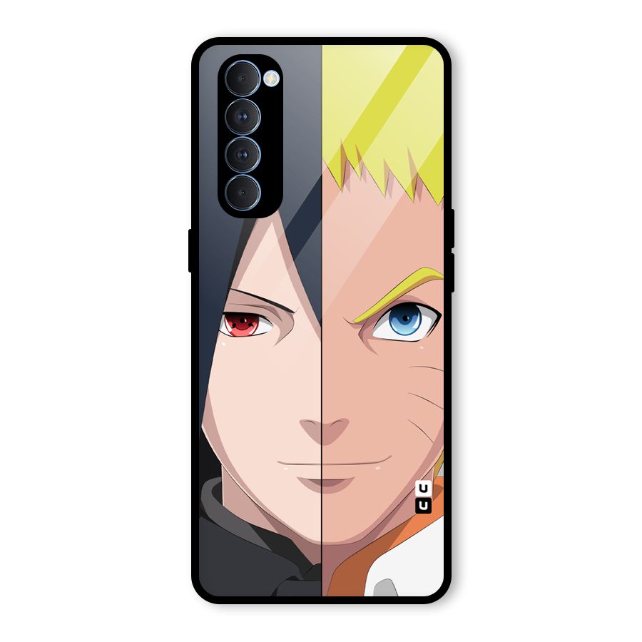 Naruto and Sasuke Glass Back Case for Oppo Reno4 Pro