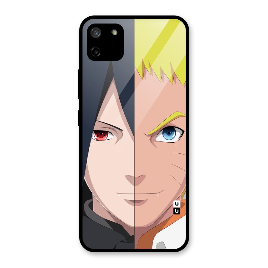 Naruto and Sasuke Glass Back Case for Realme C11