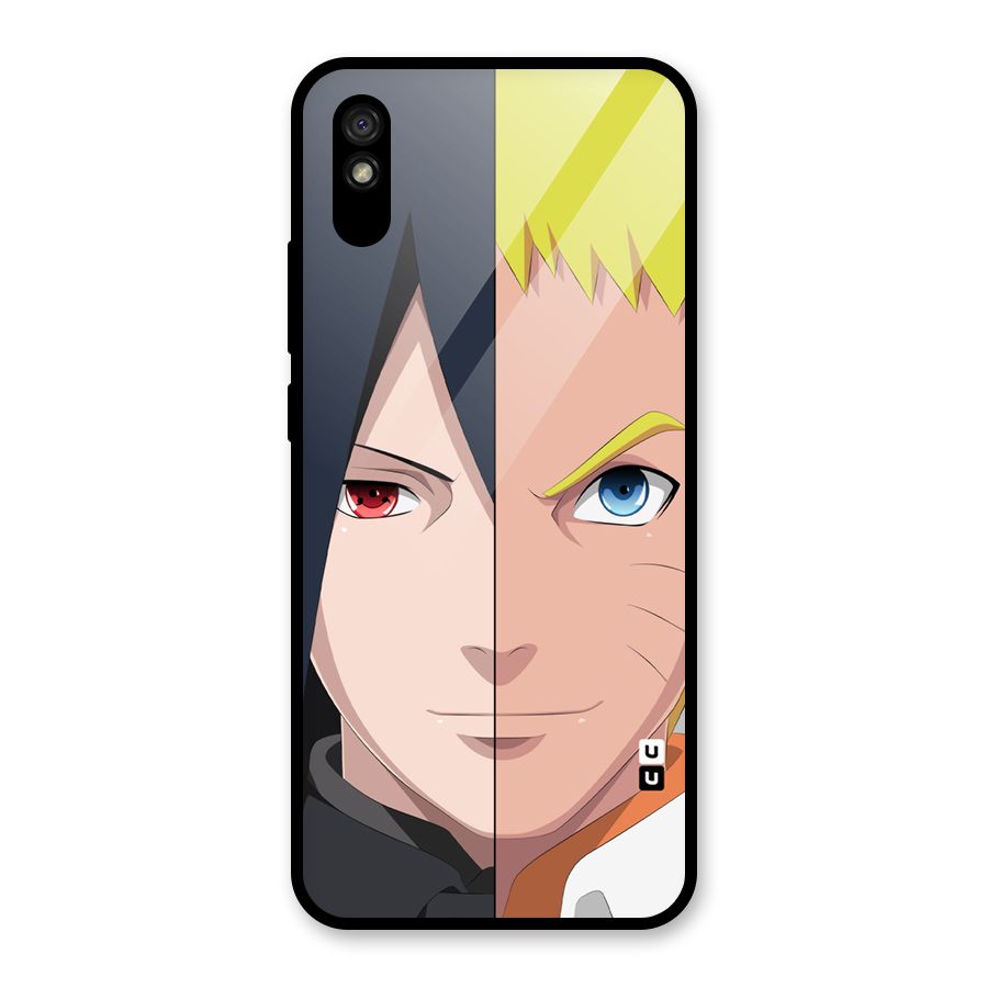 Naruto and Sasuke Glass Back Case for Redmi 9i