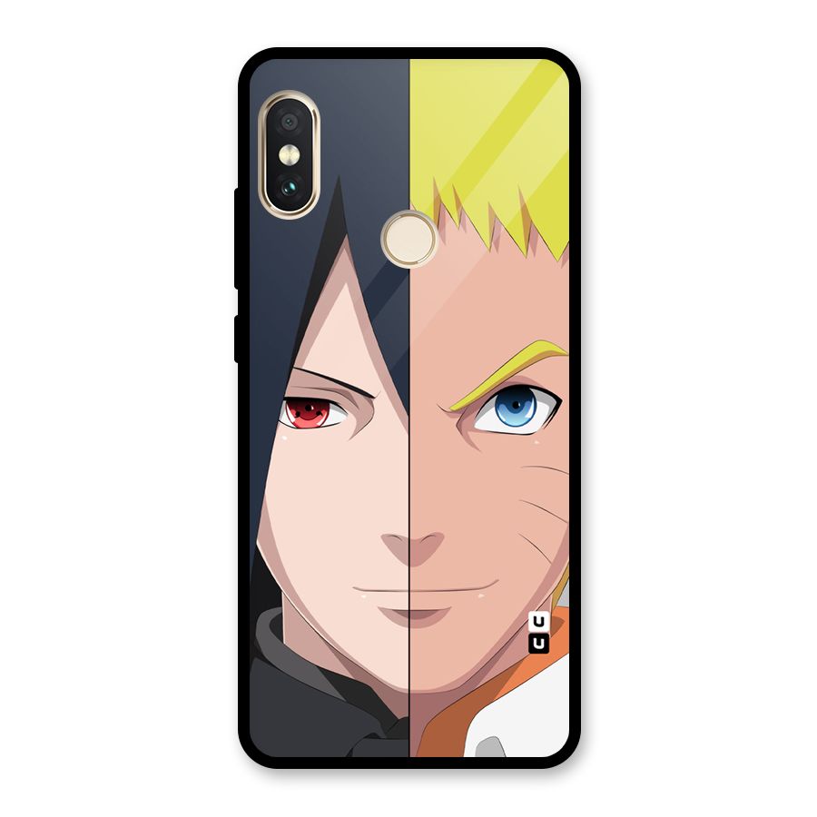 Naruto and Sasuke Glass Back Case for Redmi Note 5 Pro