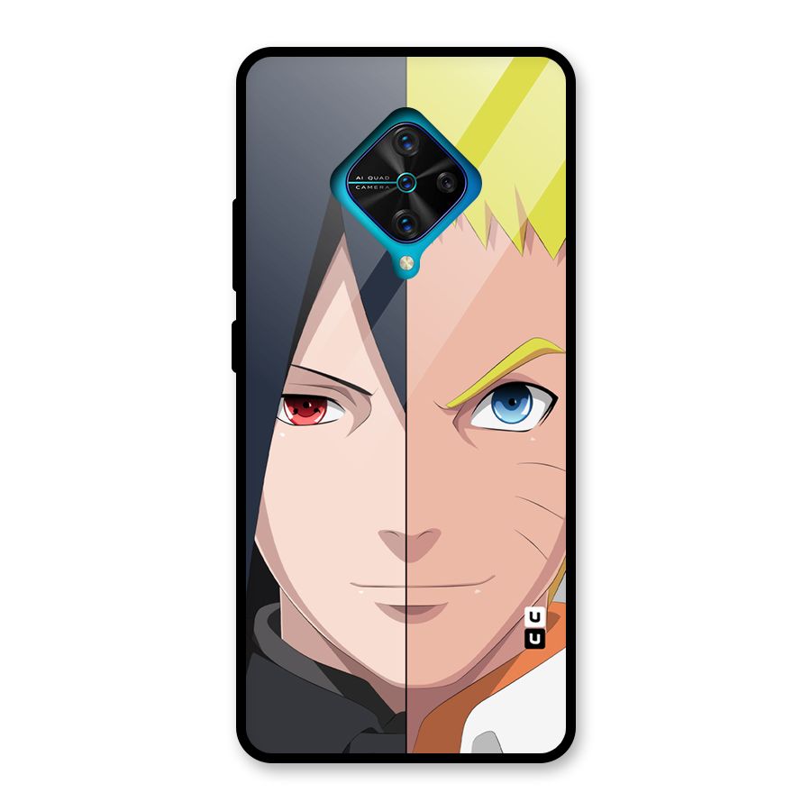Naruto and Sasuke Glass Back Case for Vivo S1 Pro