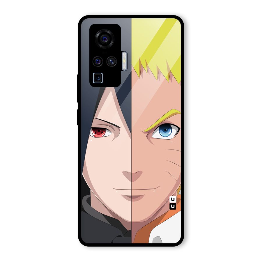 Naruto and Sasuke Glass Back Case for Vivo X50 Pro