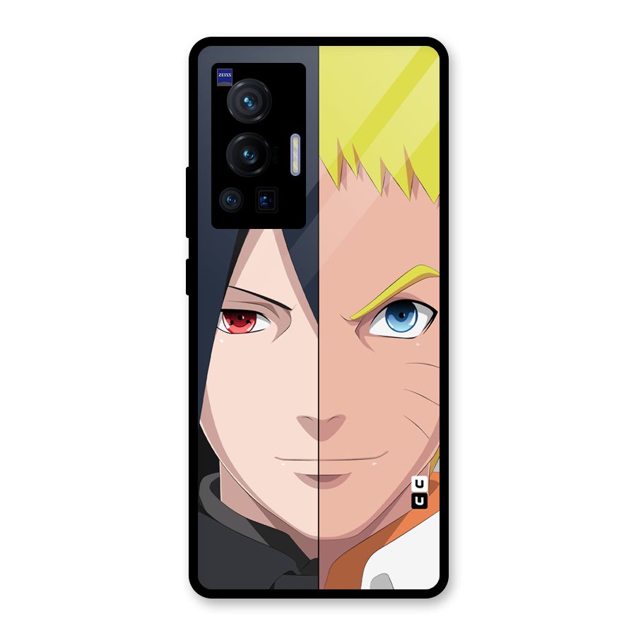 Naruto and Sasuke Glass Back Case for Vivo X70 Pro