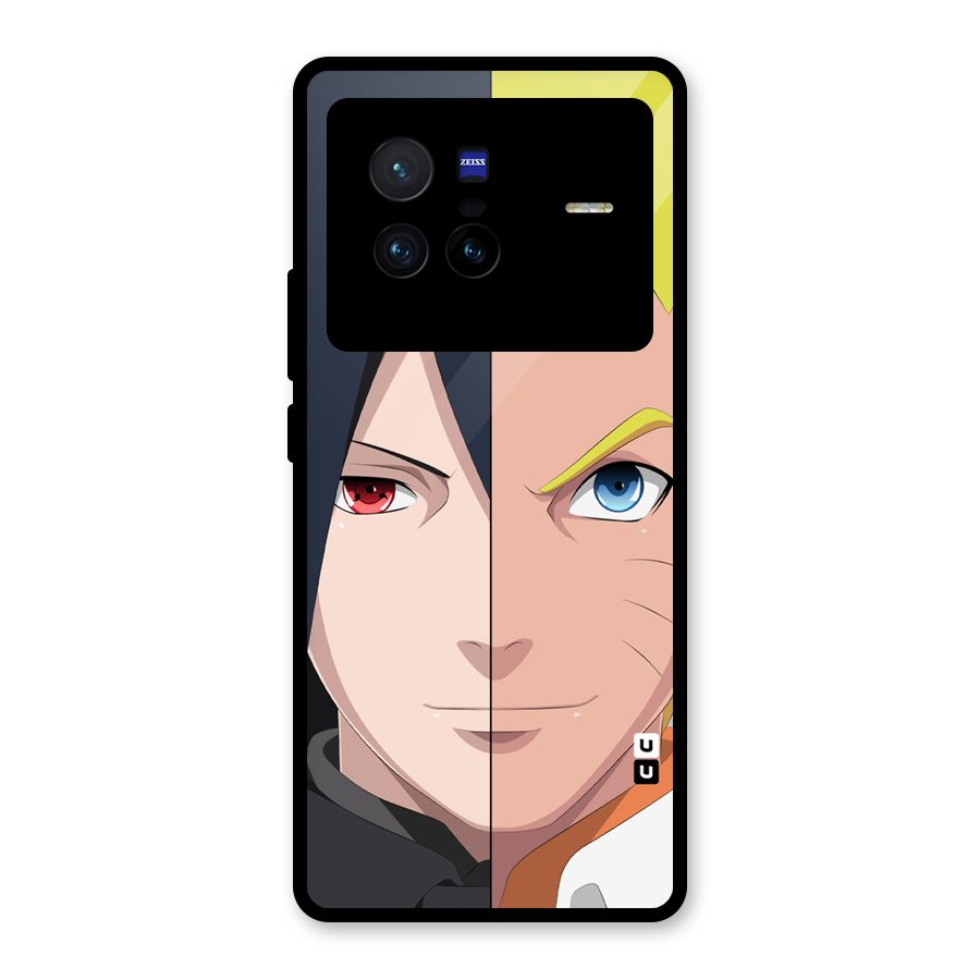 Naruto and Sasuke Glass Back Case for Vivo X80