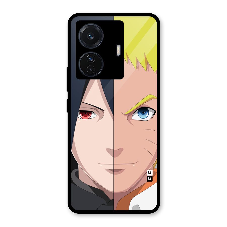 Naruto and Sasuke Glass Back Case for Vivo iQOO Z6 Pro