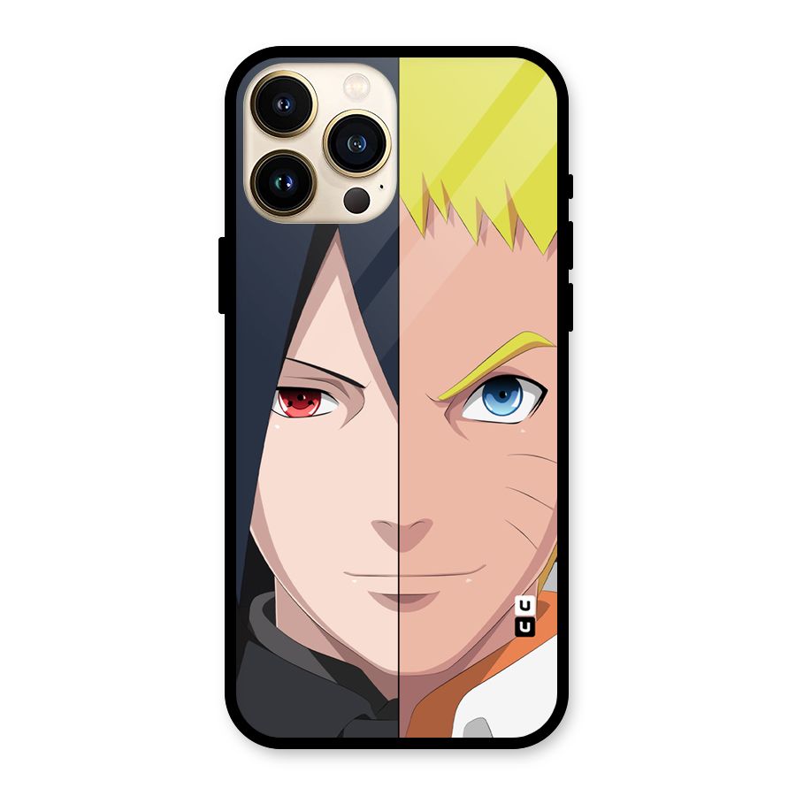 Naruto and Sasuke Glass Back Case for iPhone 13 Pro Max