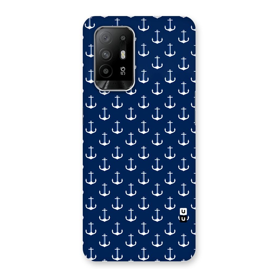 Nautical Pattern Back Case for Oppo F19 Pro Plus 5G