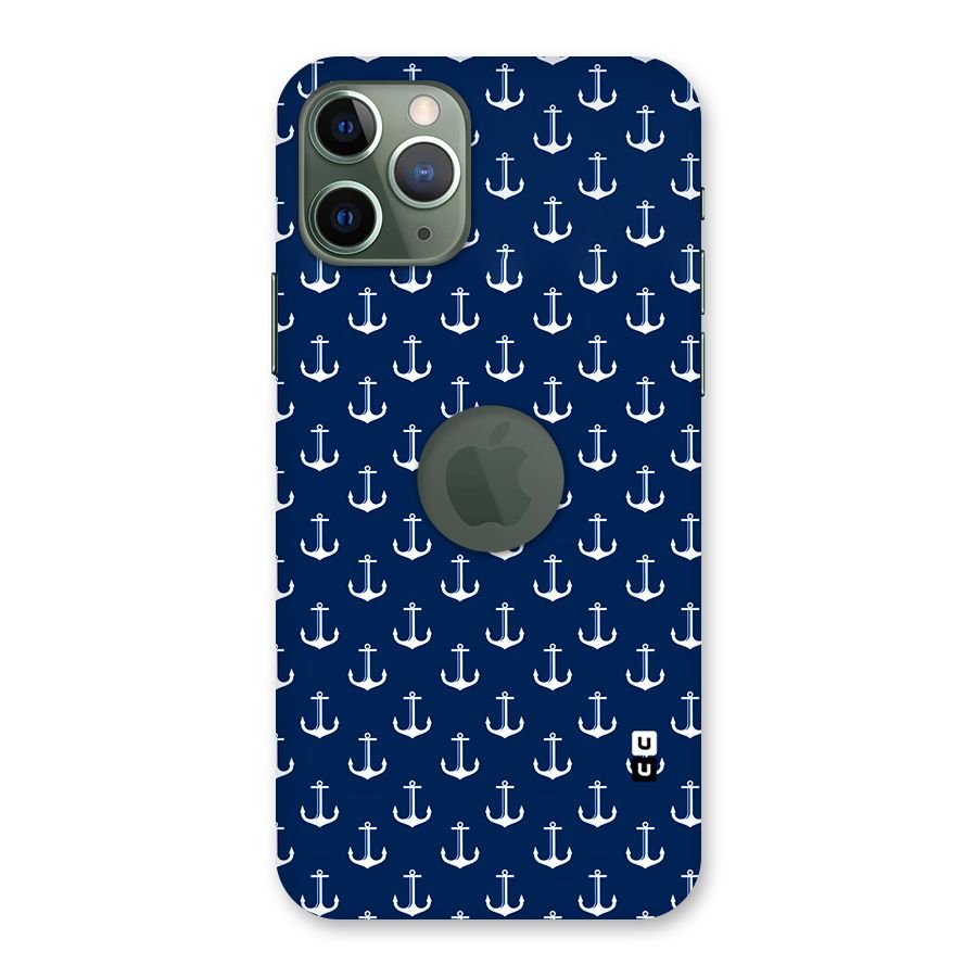 Nautical Pattern Back Case for iPhone 11 Pro Logo  Cut
