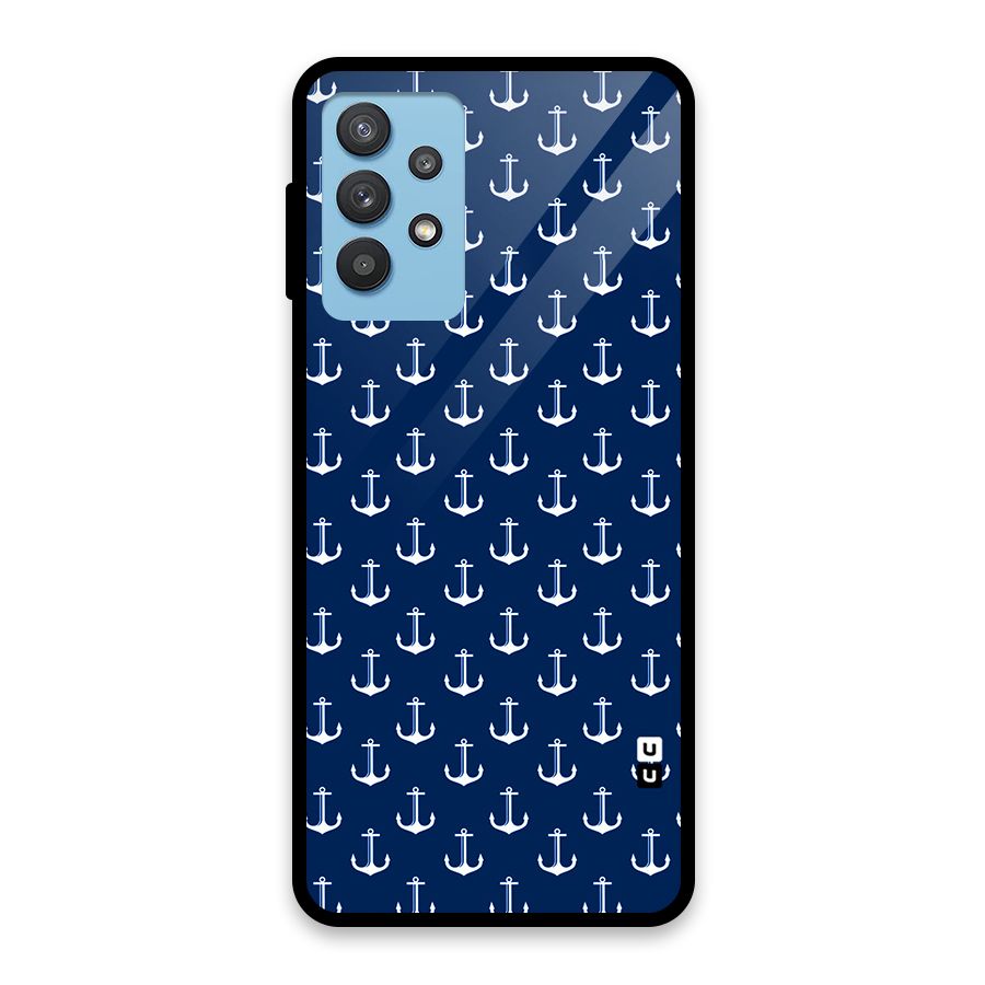 Nautical Pattern Glass Back Case for Galaxy M32 5G