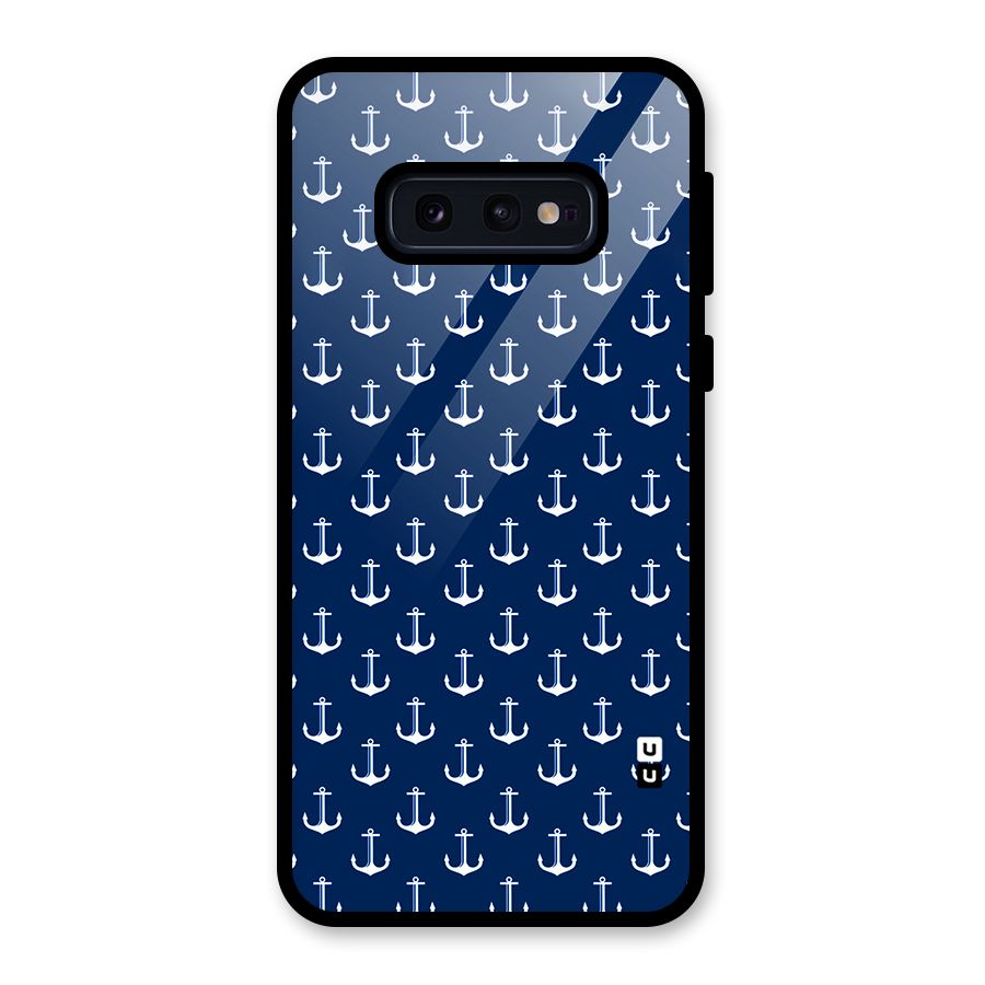 Nautical Pattern Glass Back Case for Galaxy S10e