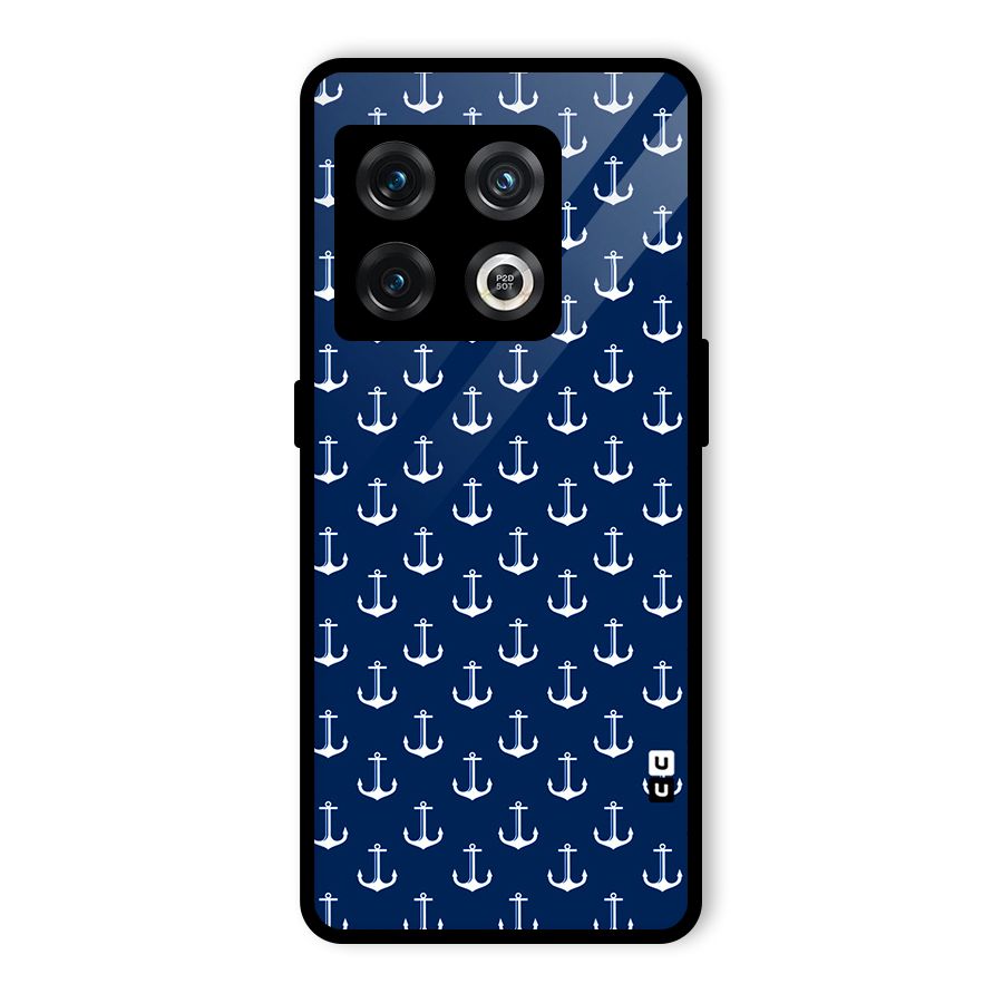 Nautical Pattern Glass Back Case for OnePlus 10 Pro 5G