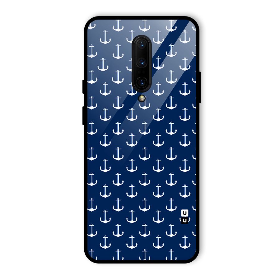 Nautical Pattern Glass Back Case for OnePlus 7 Pro