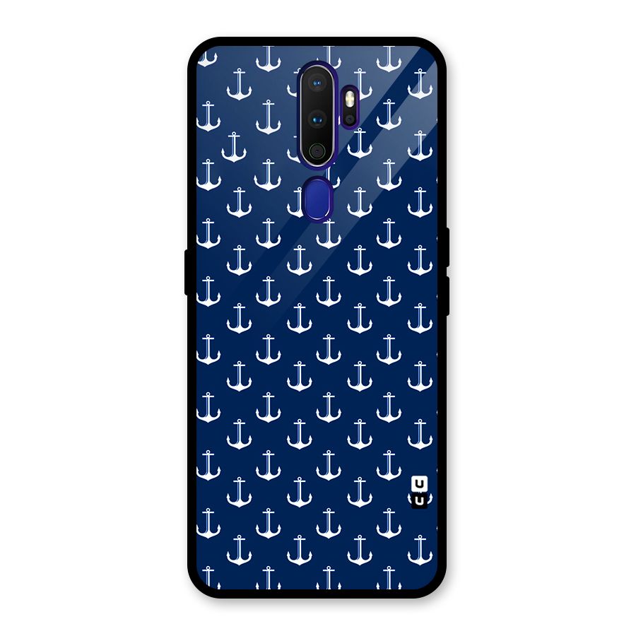 Nautical Pattern Glass Back Case for Oppo A9 (2020)