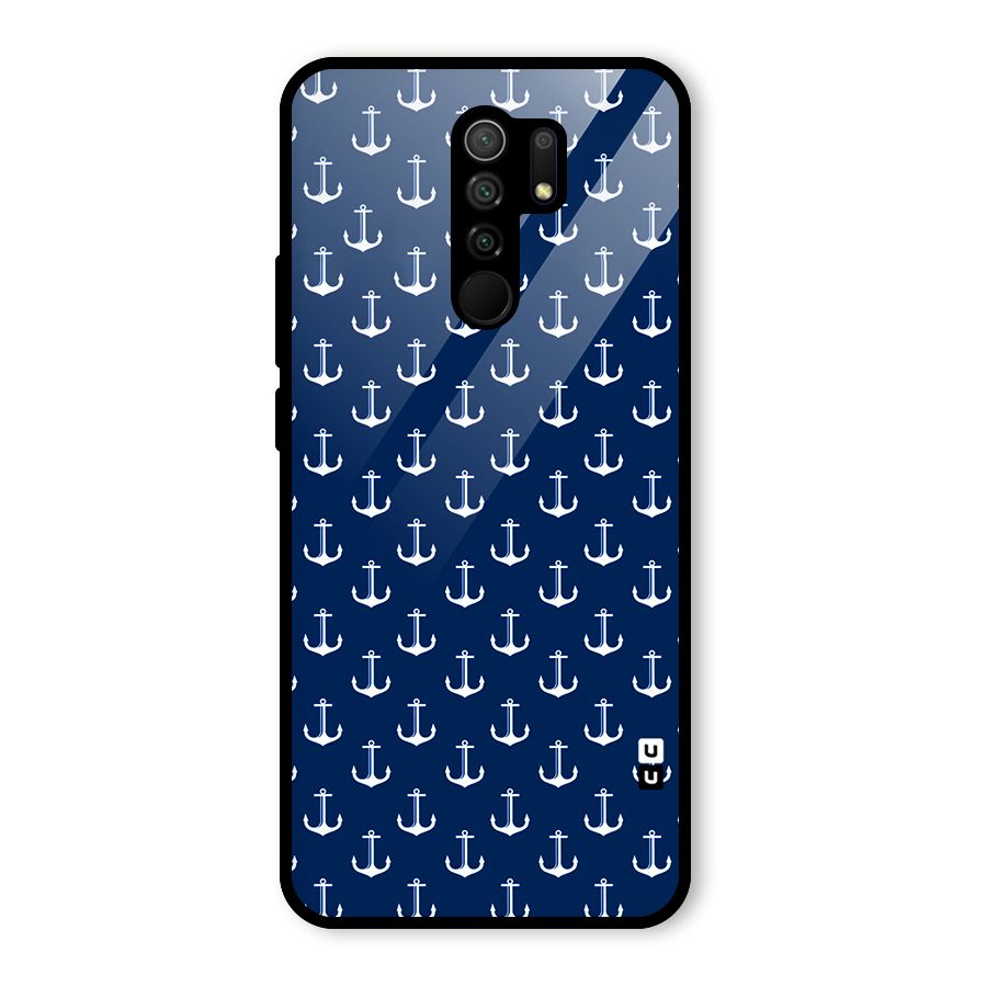 Nautical Pattern Glass Back Case for Poco M2