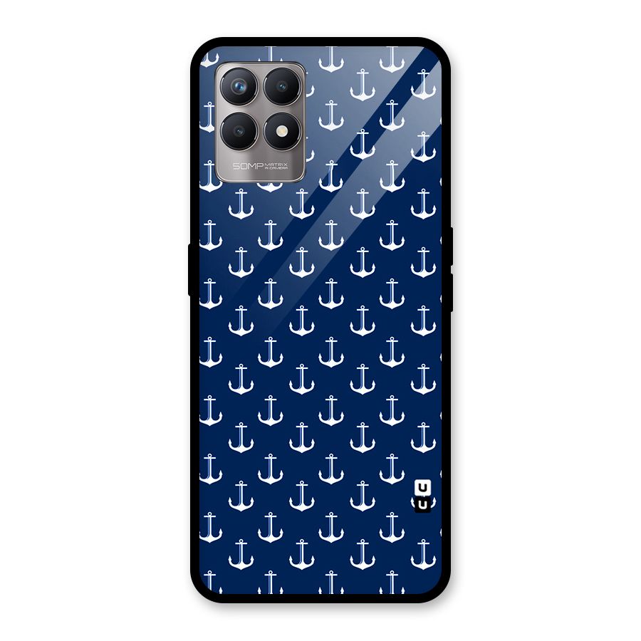 Nautical Pattern Glass Back Case for Realme Narzo 50