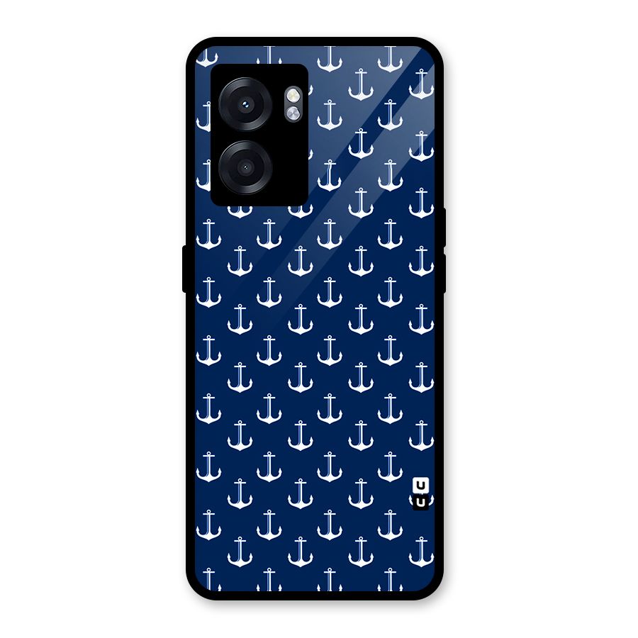 Nautical Pattern Glass Back Case for Realme Narzo 50 5G