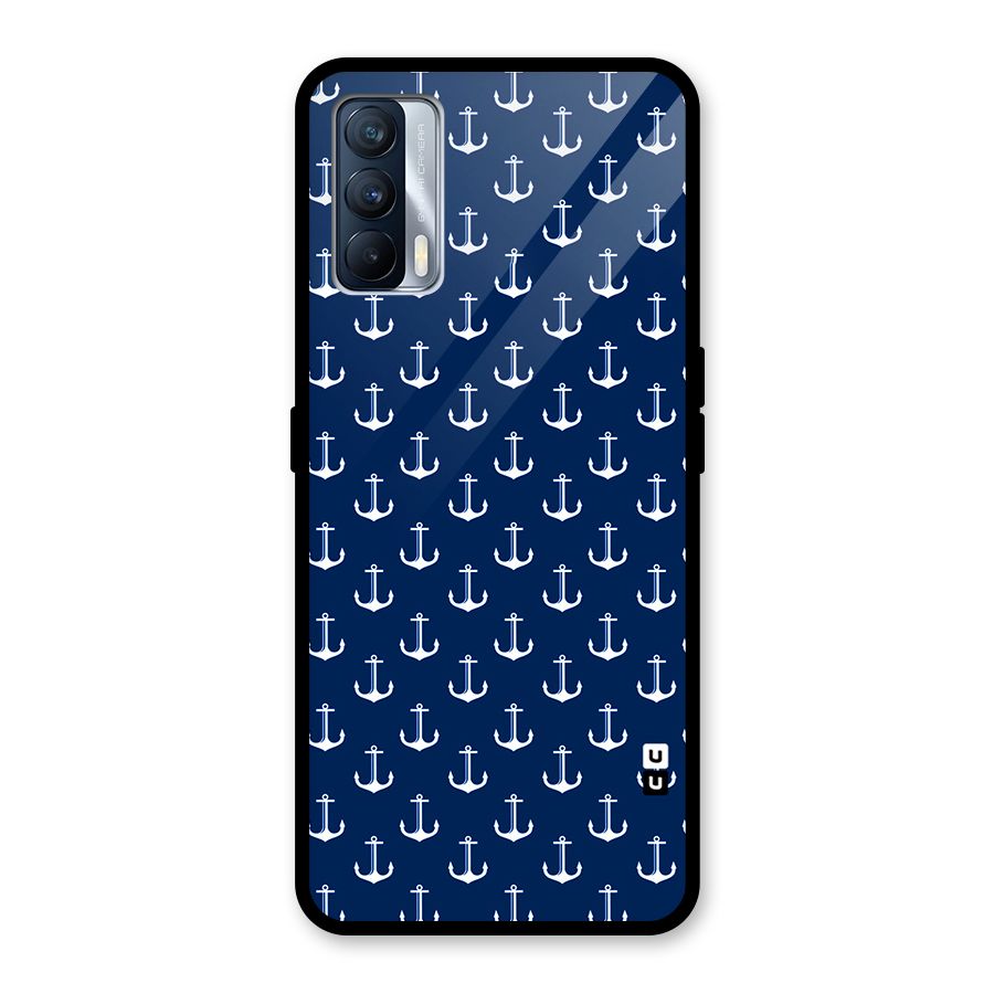 Nautical Pattern Glass Back Case for Realme X7
