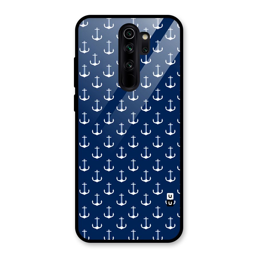 Nautical Pattern Glass Back Case for Redmi Note 8 Pro