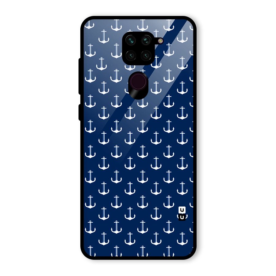 Nautical Pattern Glass Back Case for Redmi Note 9