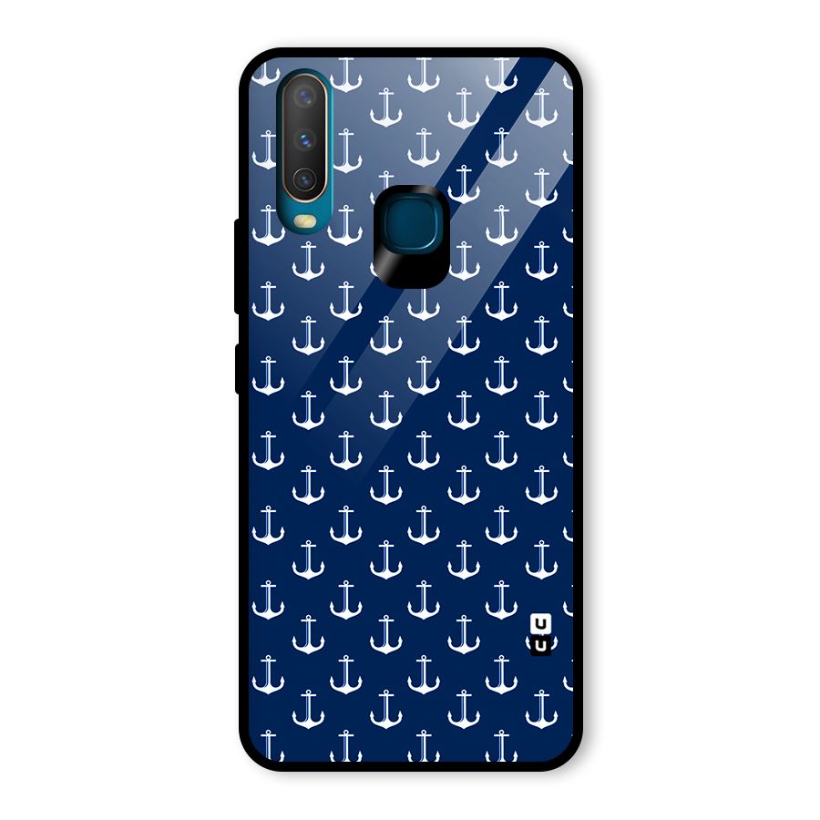 Nautical Pattern Glass Back Case for Vivo U10