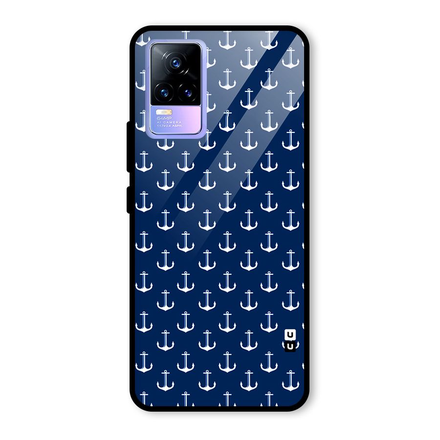 Nautical Pattern Glass Back Case for Vivo Y73