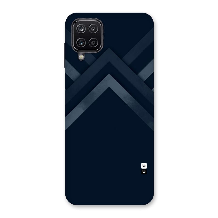 Navy Blue Arrow Back Case for Galaxy A12