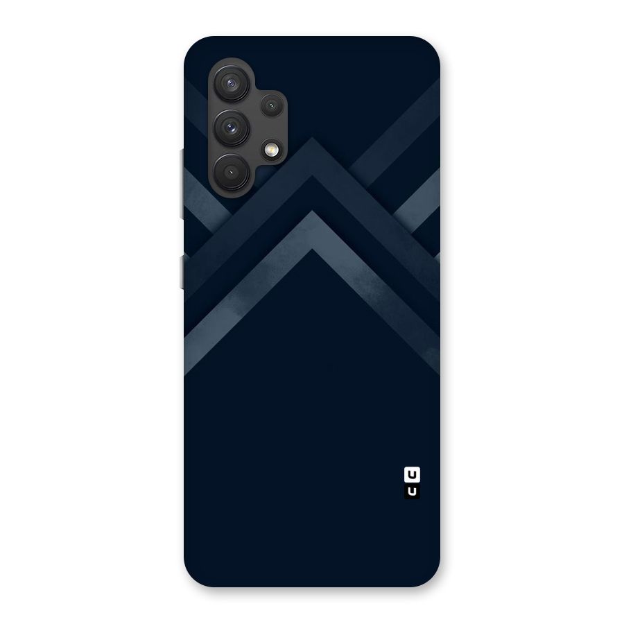 Navy Blue Arrow Back Case for Galaxy A32