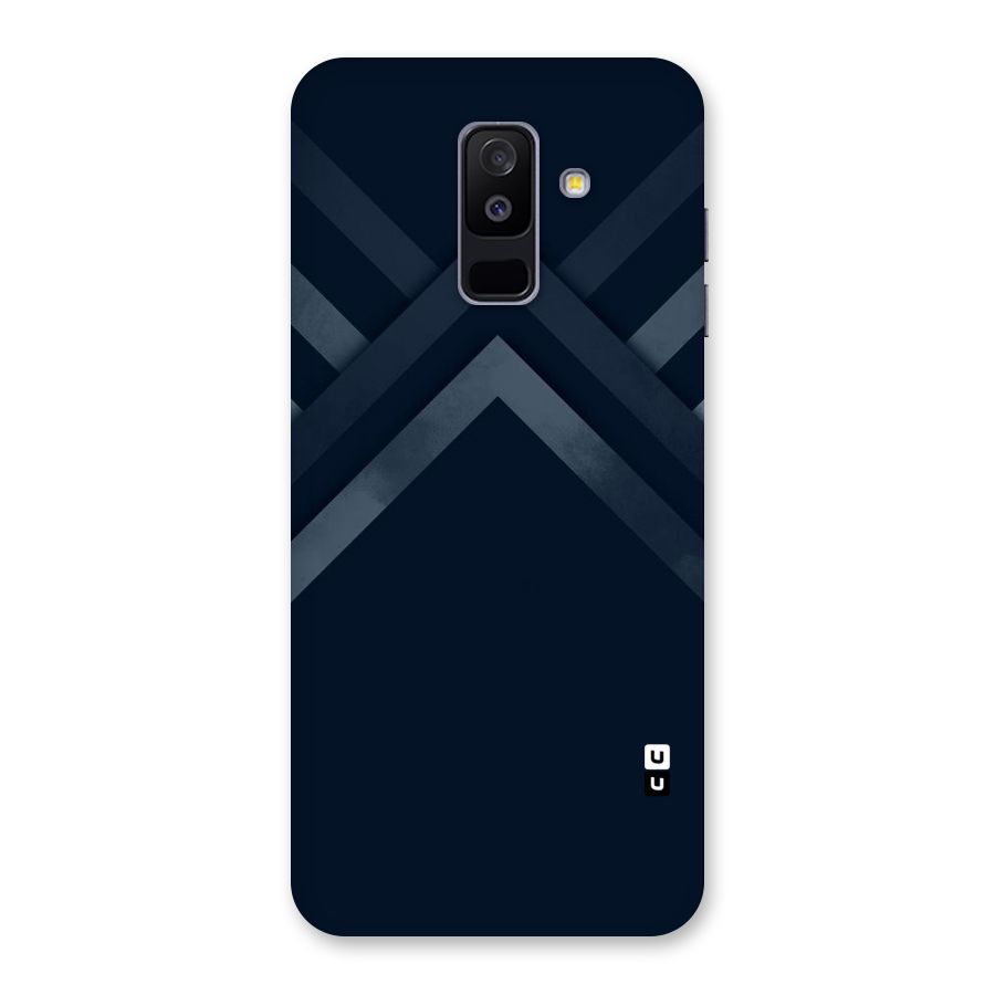 Navy Blue Arrow Back Case for Galaxy A6 Plus