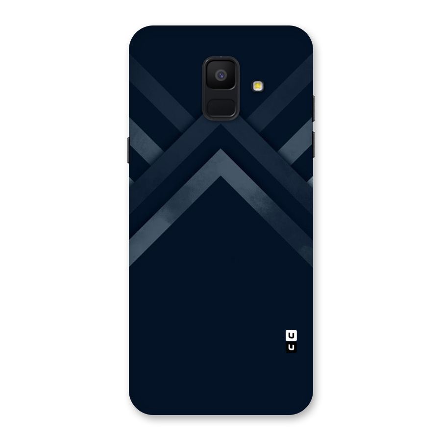 Navy Blue Arrow Back Case for Galaxy A6 (2018)