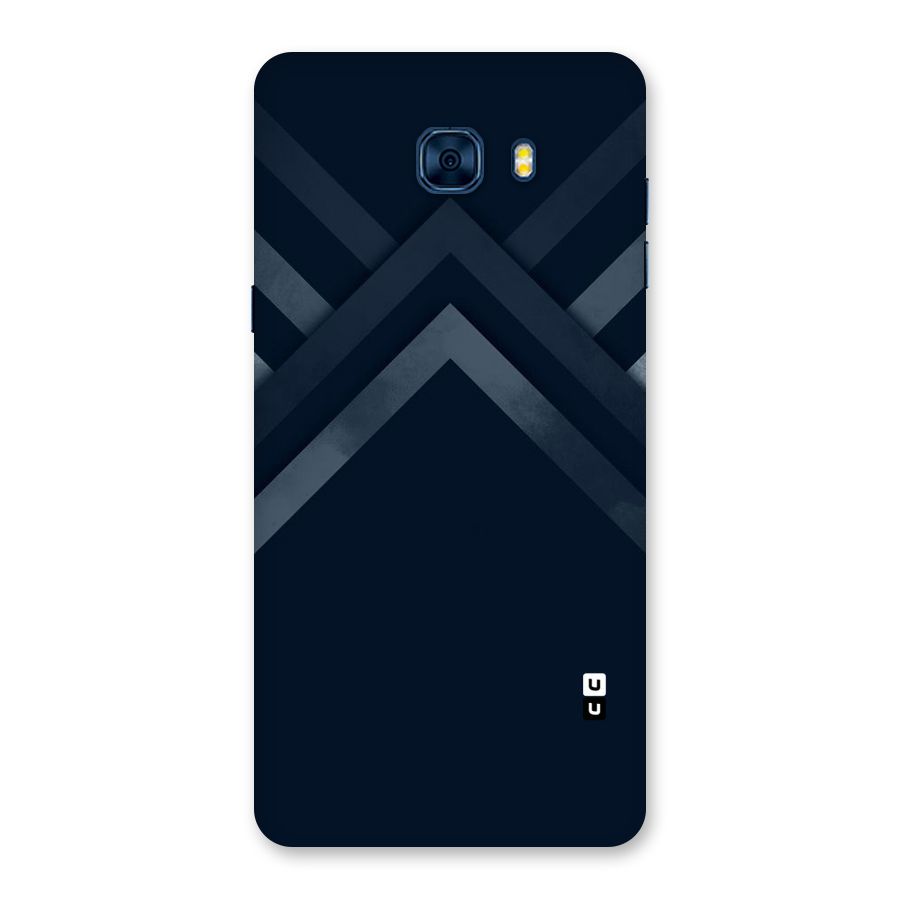 Navy Blue Arrow Back Case for Galaxy C7 Pro