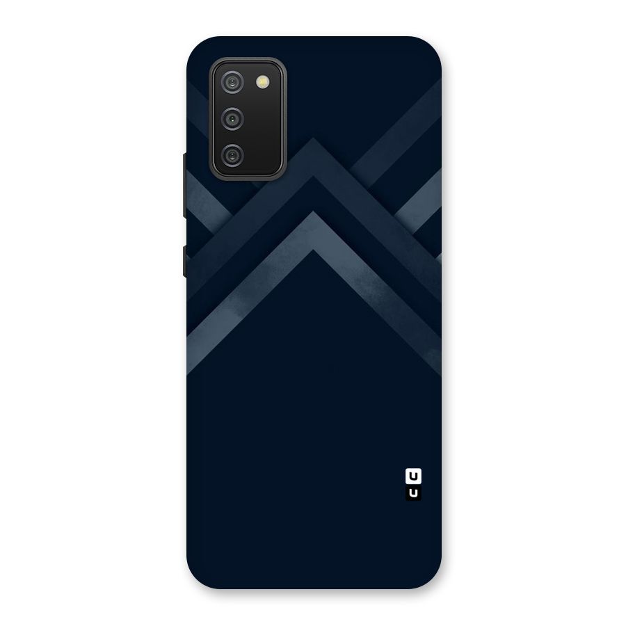 Navy Blue Arrow Back Case for Galaxy M02s