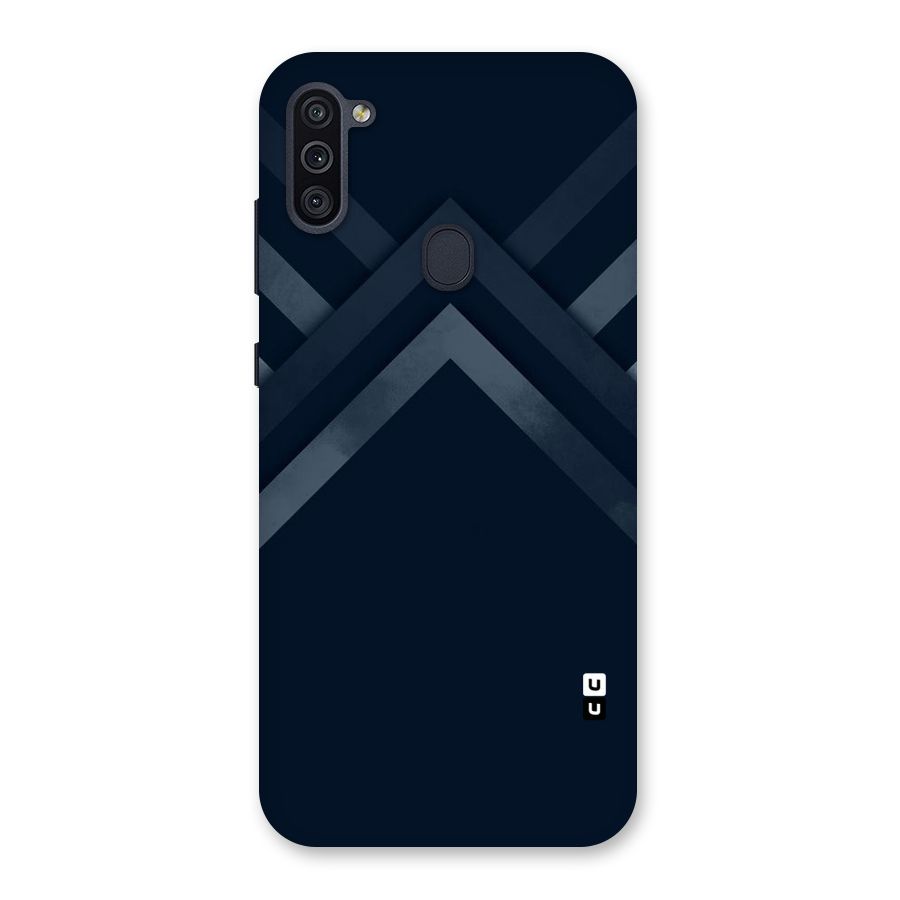 Navy Blue Arrow Back Case for Galaxy M11